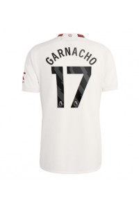 Manchester United Alejandro Garnacho #17 Jalkapallovaatteet Kolmaspaita 2023-24 Lyhythihainen